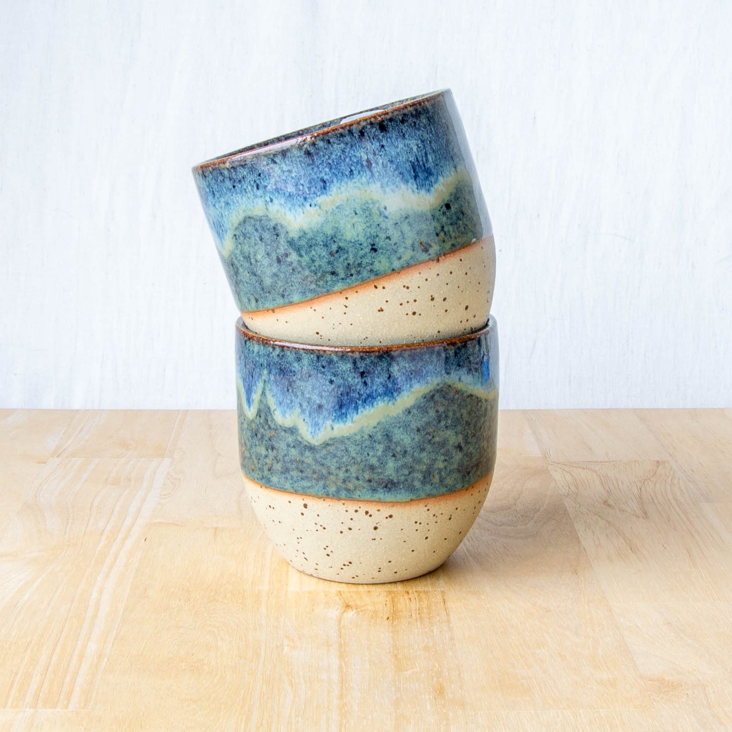 Stormy Blue Landscape Tumbler