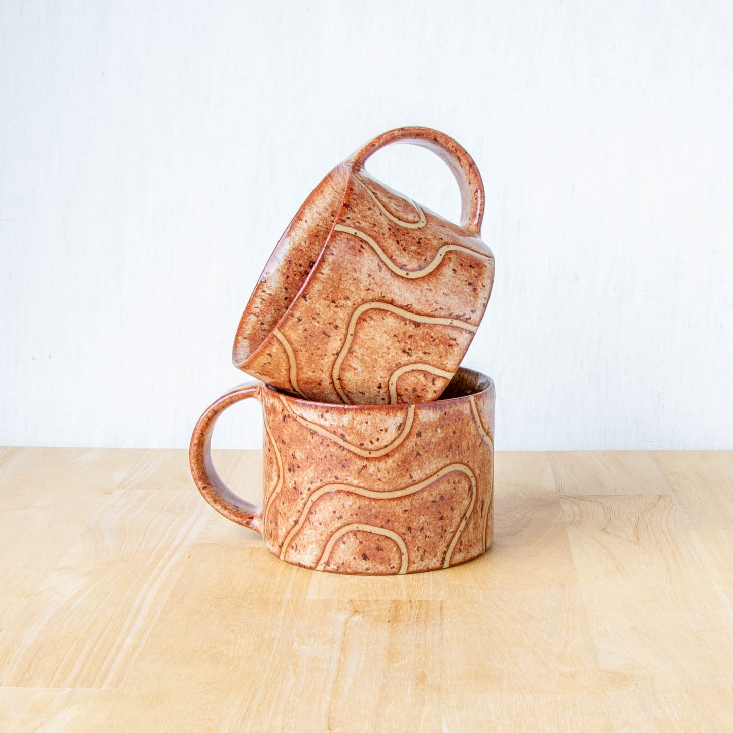 Abstract Topographic Mug Tussock