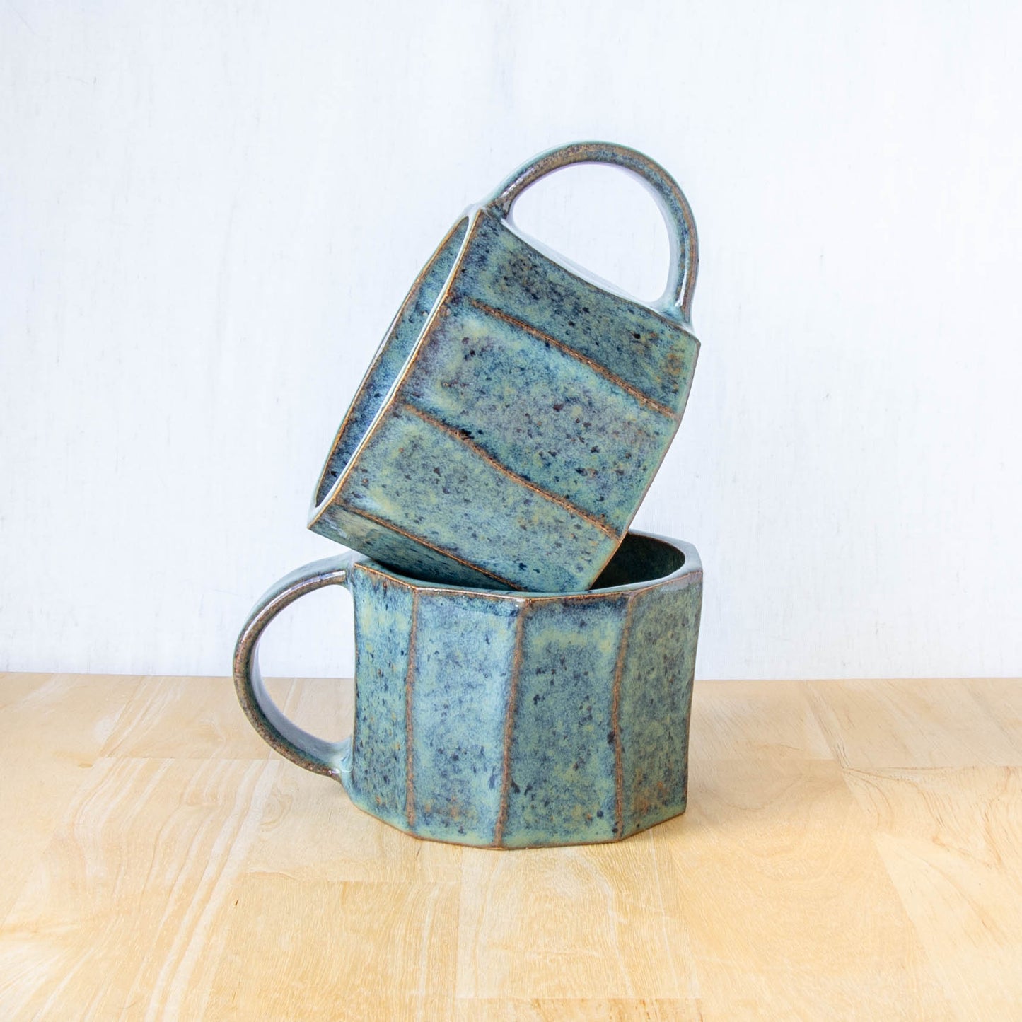 Faceted Mug Stormy Blue