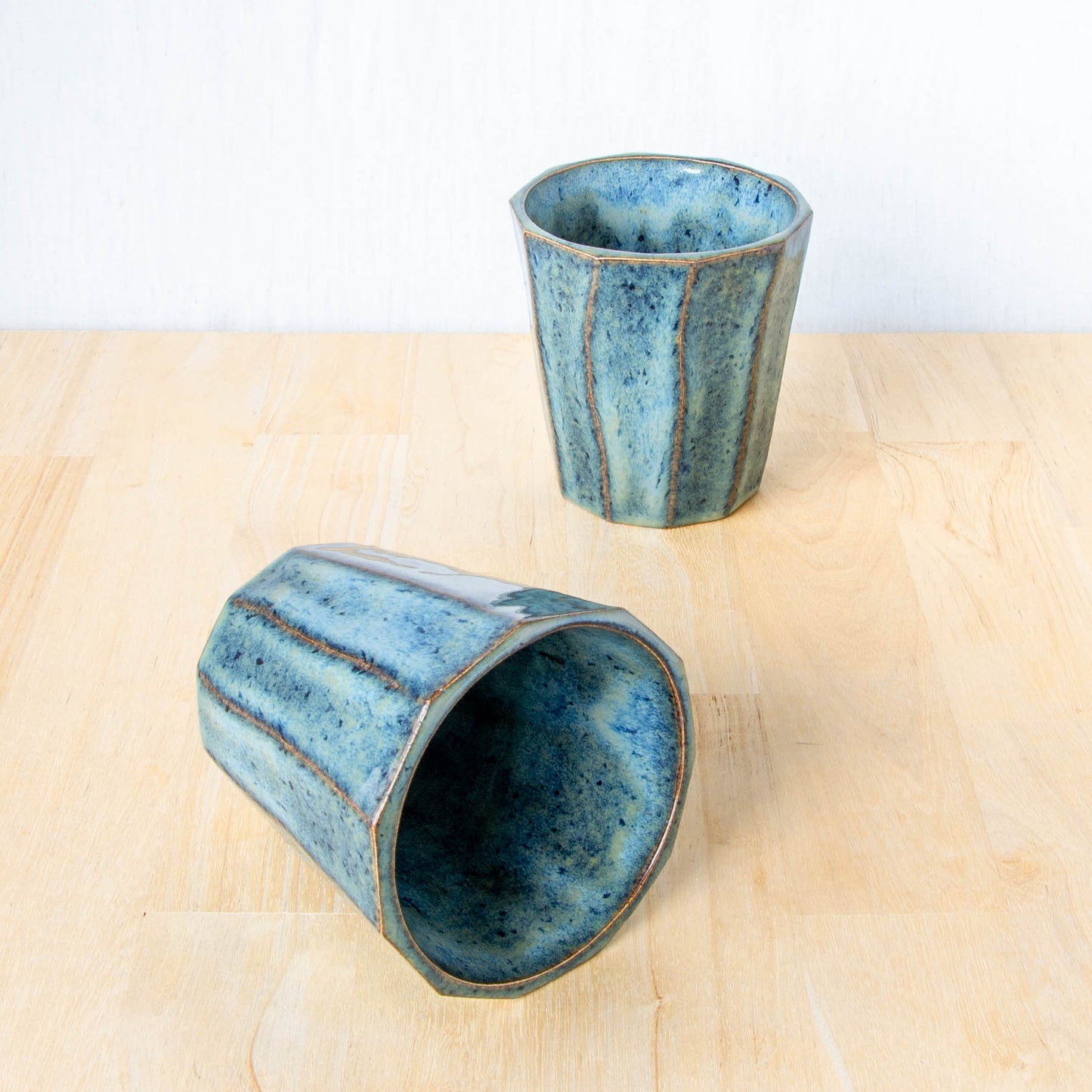 Faceted Tumbler Stormy Blue