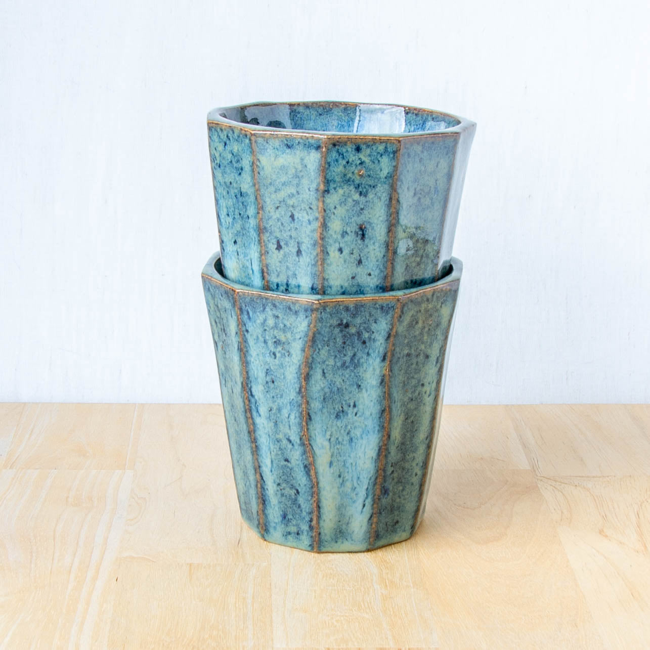 Faceted Tumbler Stormy Blue